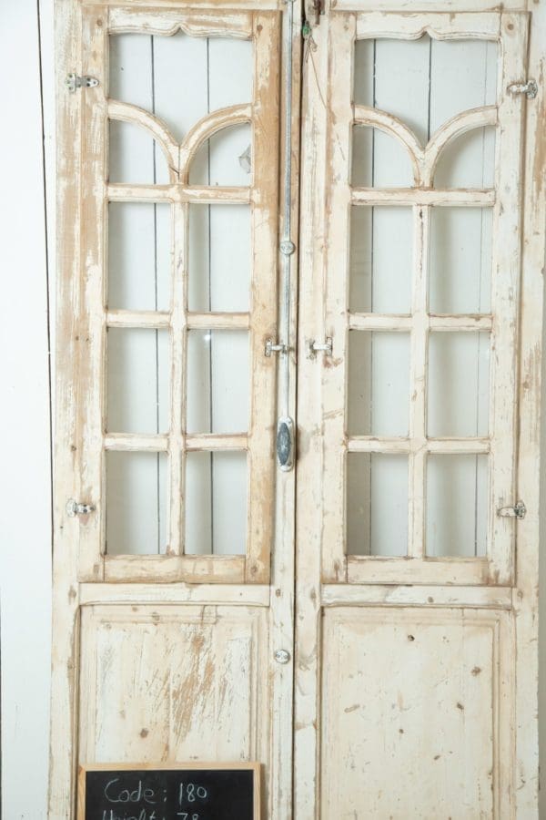 Antique French Doors with Glass (Set) - Lot 180 - Image 2