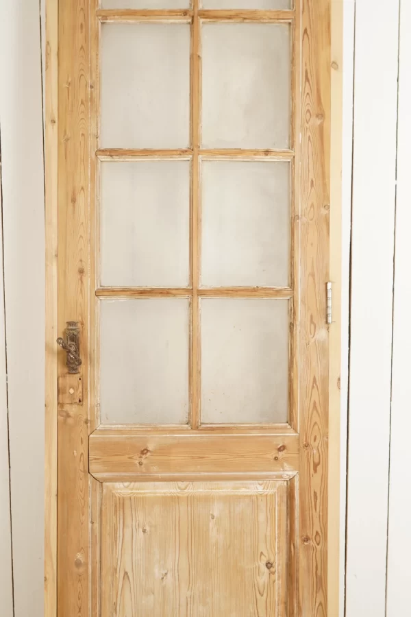 Antique French glass door WITH Frame - lot A652 - Image 3