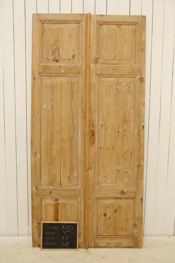 Antique French panel door - lot A755