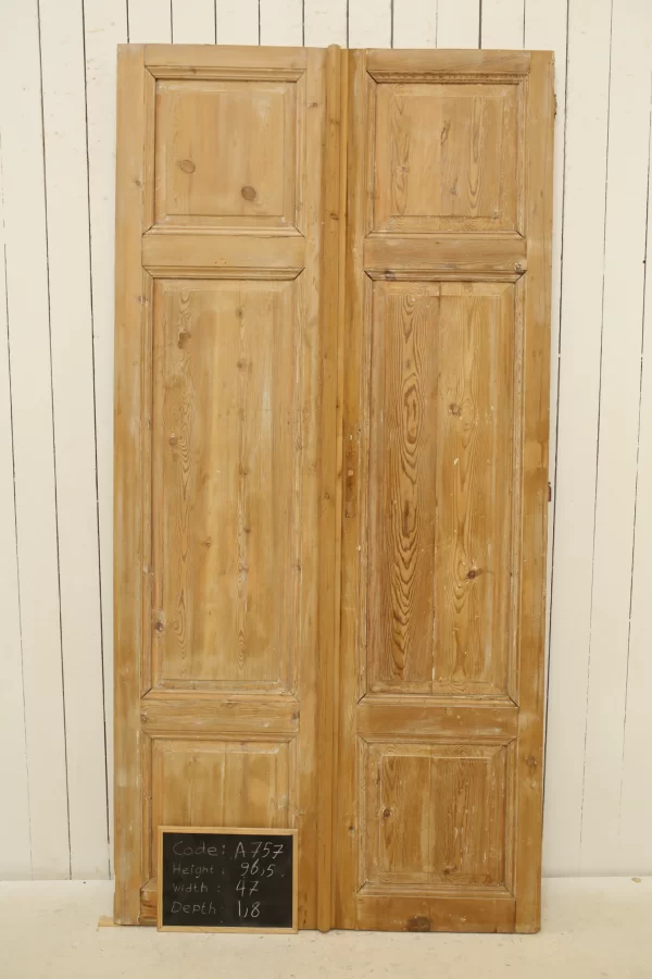 Antique French panel door - lot A757