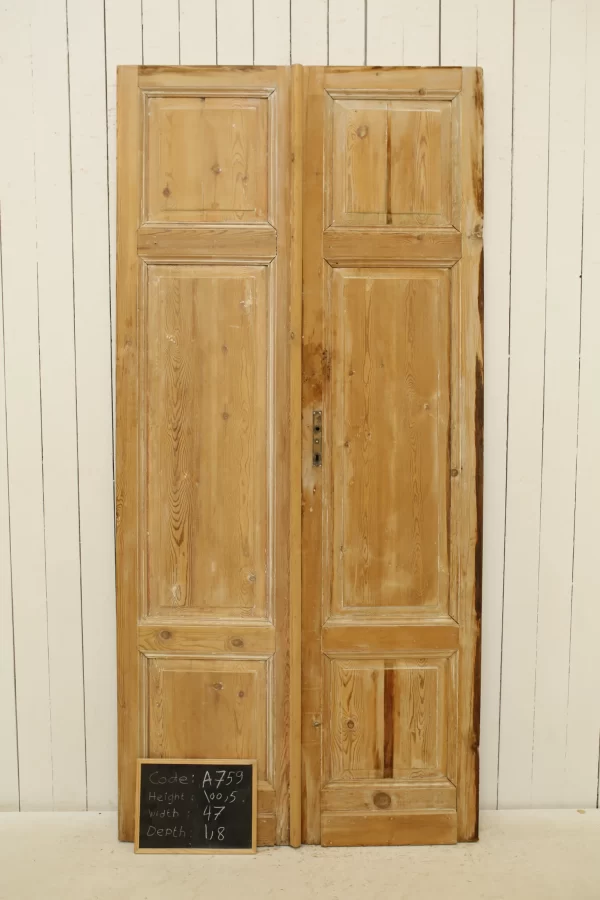 Antique French panel door - lot A759