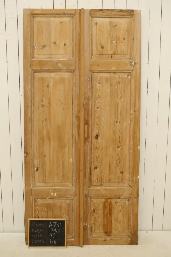 Antique French panel door - lot A761