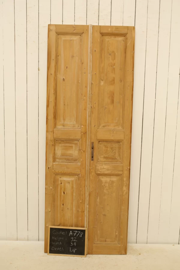 Antique French panel door - lot A778