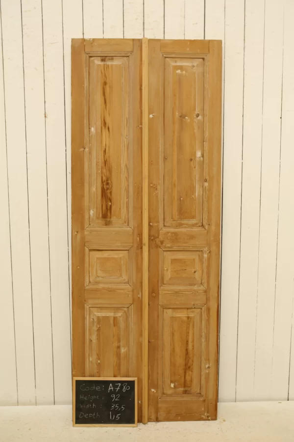 Antique French panel door - lot A780