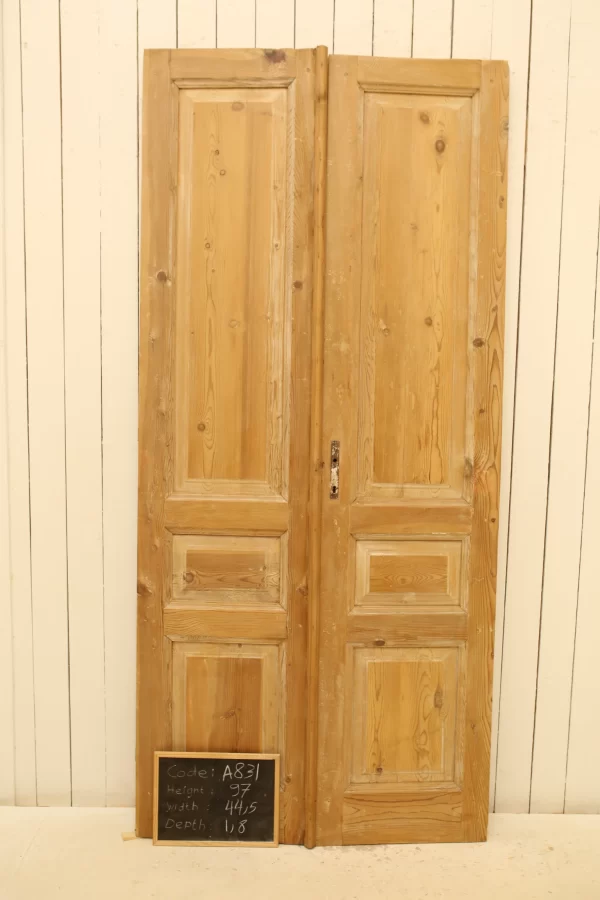 Antique French panel door - lot A831