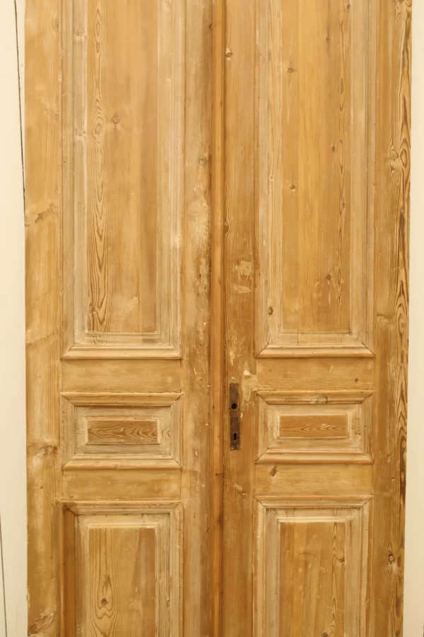 Antique French panel door - lot A843 - Image 4