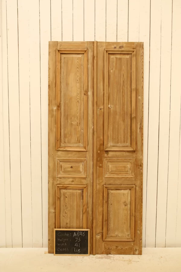 Antique French panel door - lot A846