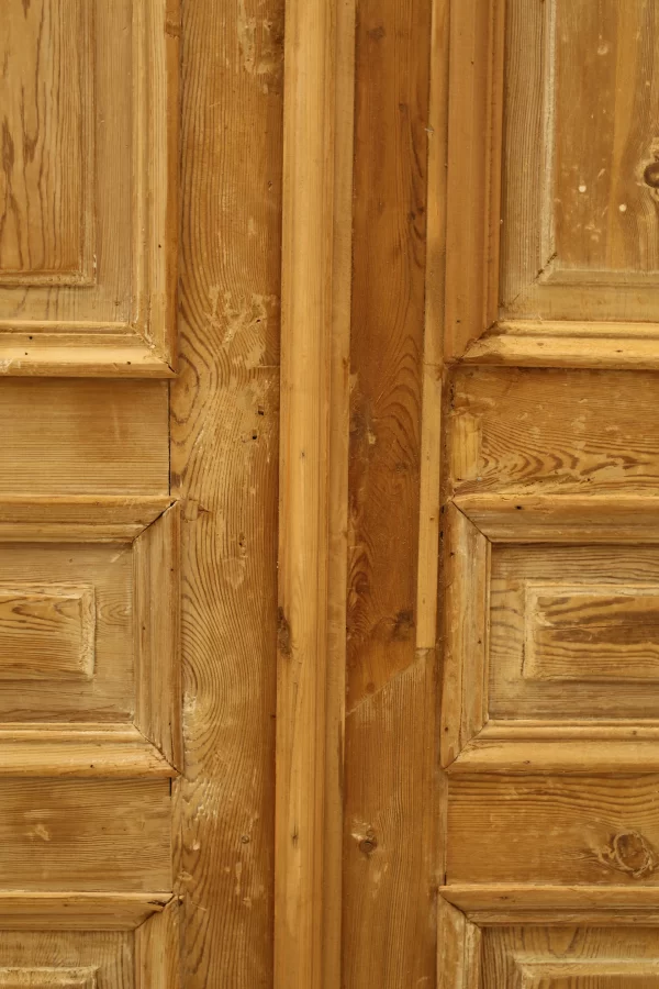 Antique French panel door - lot A851 - Image 5