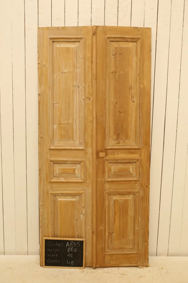 Antique French panel door - lot A855