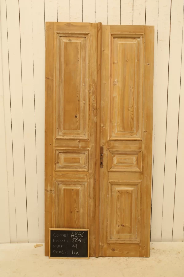 Antique French panel door - lot A856