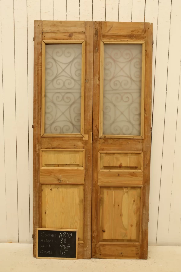 Antique French door - lot A859 - Image 5