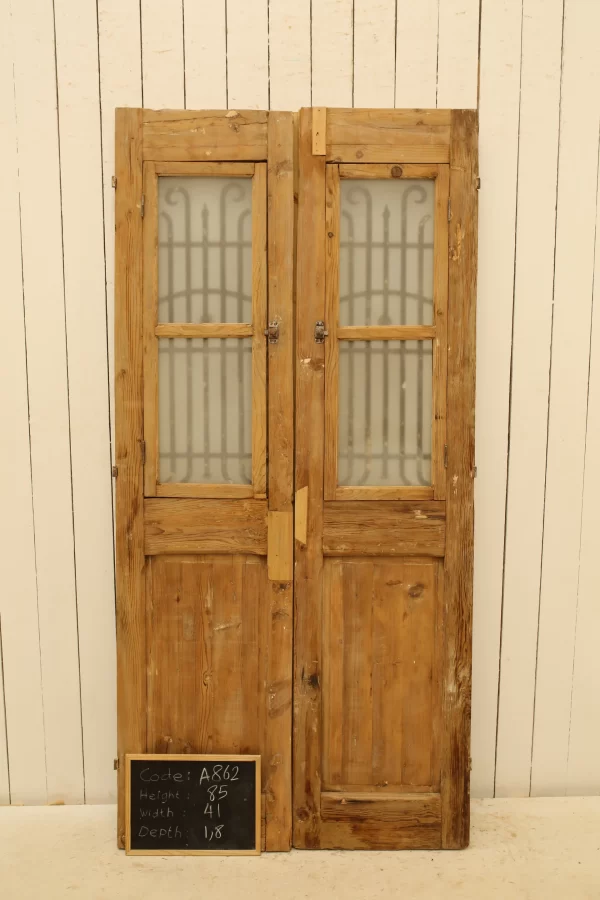 Antique French door - lot A862 - Image 4