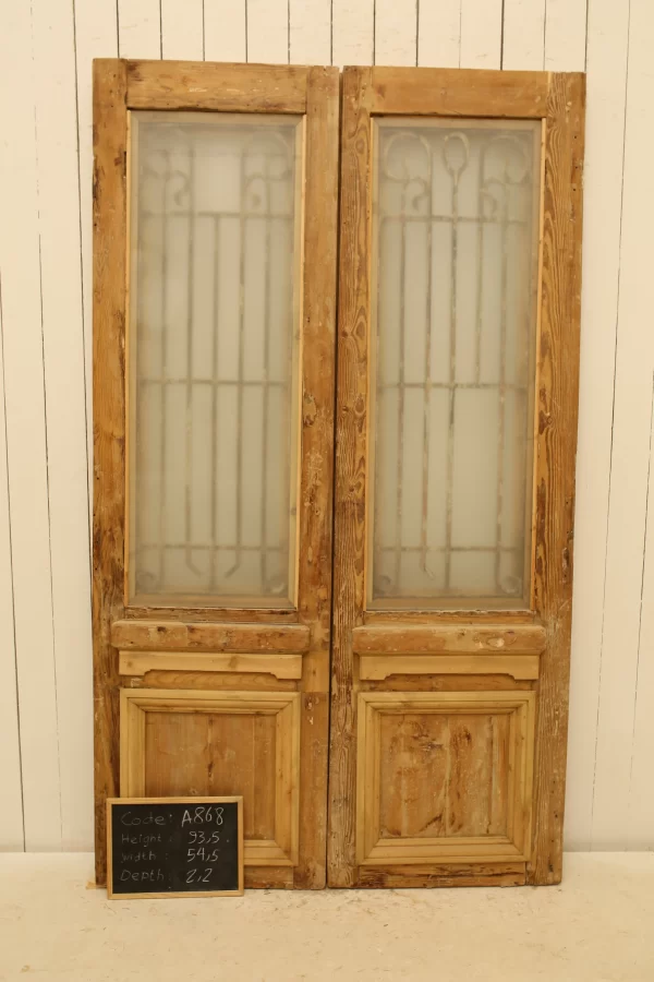 Antique French door - lot A868 - Image 4