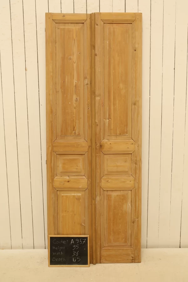 Antique French panel door - lot A957