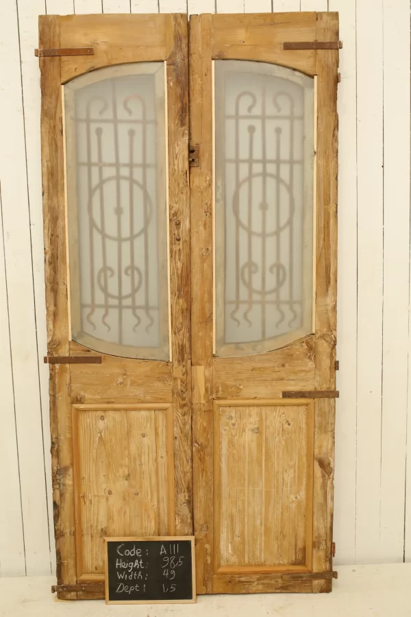 Antique French door - lot A111 - Image 3