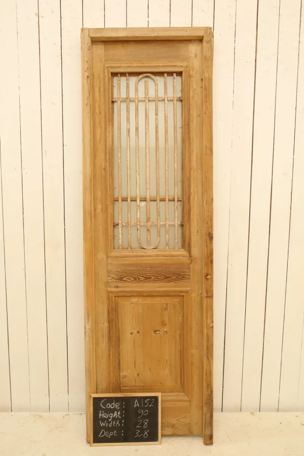 Antique French door WITH Frame - lot A152