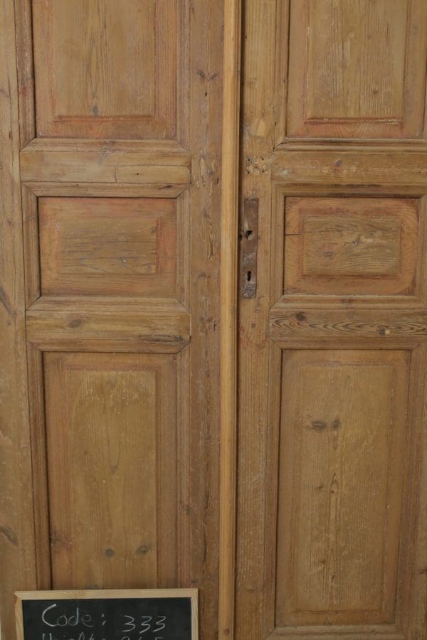 Antique French Wood Door (Set) - Lot 333 - Image 2