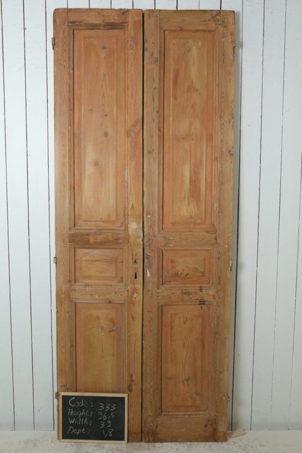 Antique French Wood Door (Set) - Lot 333 - Image 3